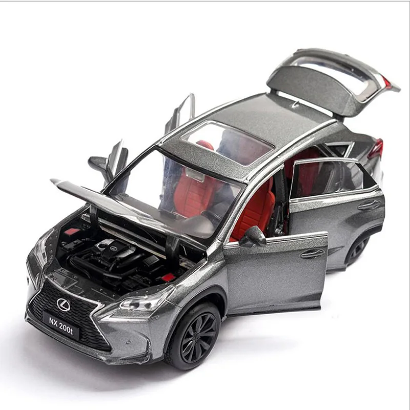 Children's Toy Car High Simulation Lexus NX200 Alloy Toy SUV Metal Die-Cast Model Vehicle Sound And Light Boy Toy Comaro high simulation lexus es300 alloy 1 32 vehicle collection model sound and light pull back toy car boy child s birthday gift s