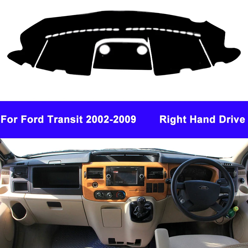 Auto Car Dashboard Cover Dashmat Carpet Cape For Ford Transit 2002 2009  Center Console Protector Sun-shade 2008 2007 2006 2005 Car Anti-dirty Pad  AliExpress