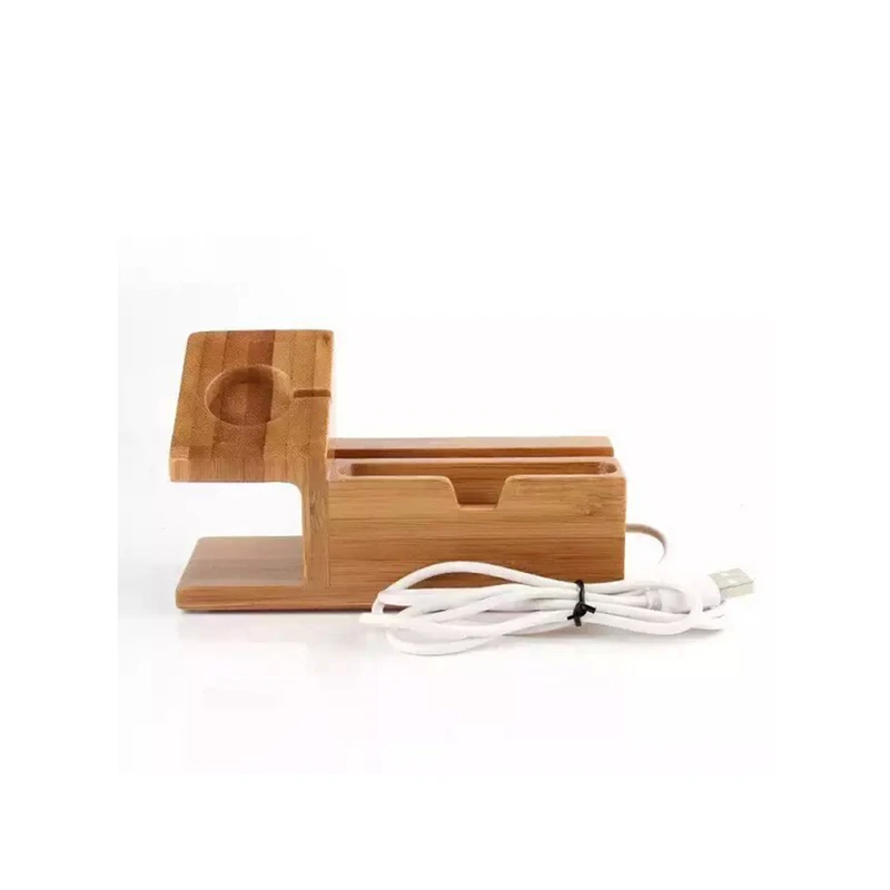 Зарядная док-станция для Apple кронштейн для часов 3 USB универсальный деревянный держатель для мобильного телефона для iPhone XR XS Max X 8 7 6S Plus