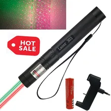 Ponteiro laser vermelho verde de alta potência 5 mw duplo-cor laser luz das estrelas queima ponteiro laser ao ar livre ultra-longa distância de radiação