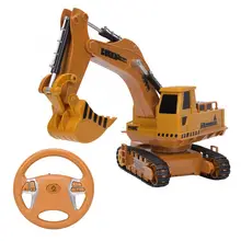 1/24 2,4 г Высокая симуляция экскаватор Инженерная модель автомобиля рулевое колесо беспроводной пульт дистанционного управления детская игрушка