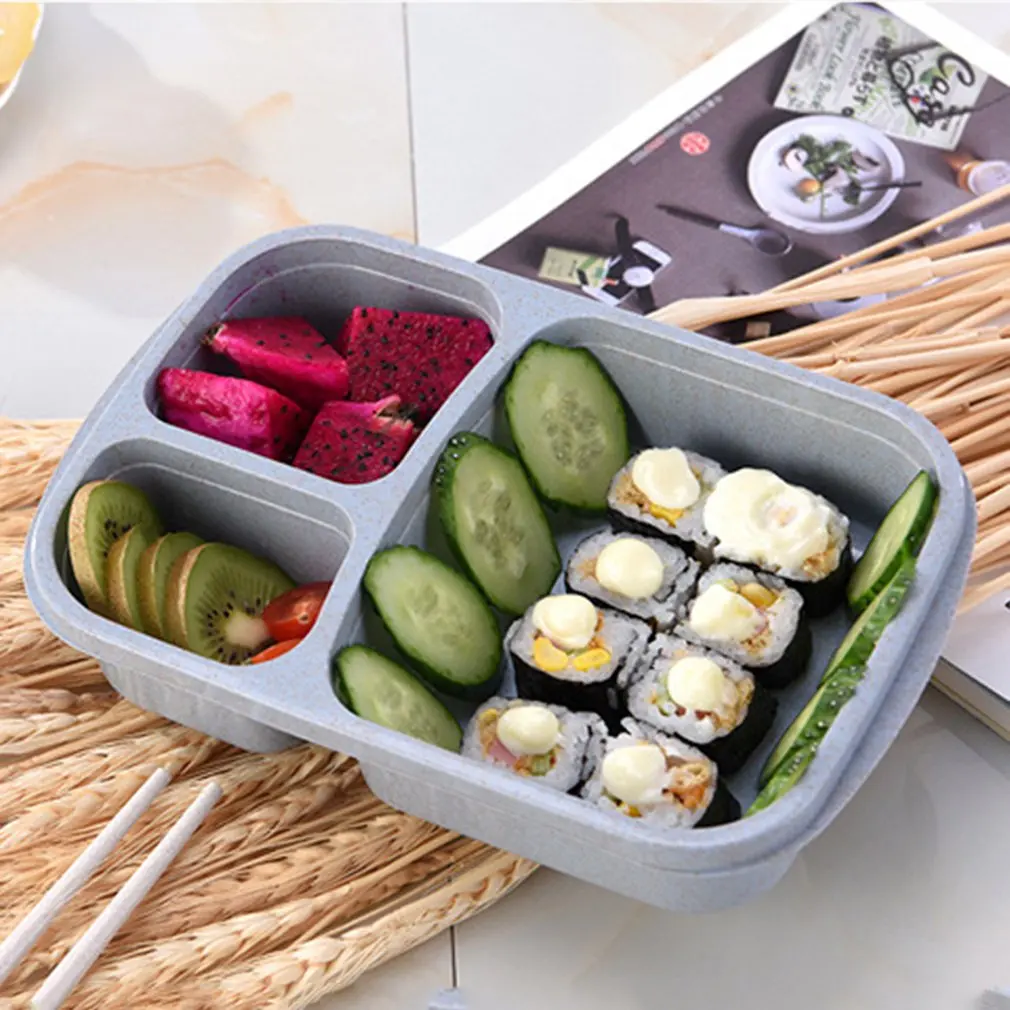 Ланч-бокс для микроволновой печи Bento Ланч-бокс для пикника контейнер для хранения фруктов для детей и взрослых ланч-контейнер