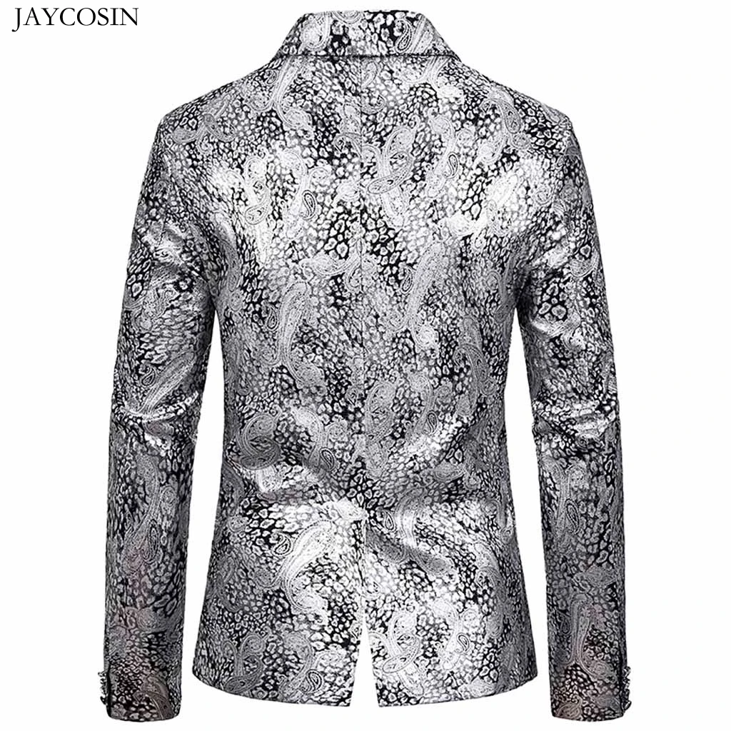 JAYCOSIN модный костюм куртки золотой жаккард Тканый Блейзер Роскошные нагрудные вечерние Одежда для сцены платье для выступлений Slim Fit Формальное пальто