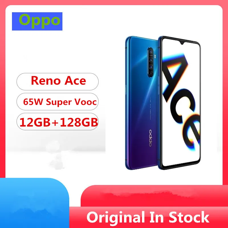 Новая модель смартфона Oppo Reno Ace Snapdragon 855 Plus Android 9,0 6," AMOLED 90 Гц 12 Гб ОЗУ 128 Гб ПЗУ МП 65 Вт Super VOOC