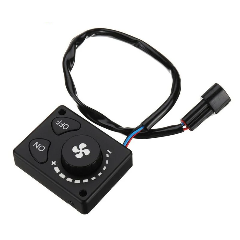 

12V/24V Control Switch Button Parking Heater Replacement Controller Knob Black Accessories Practical