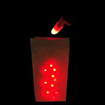 

Flashing Rose Fingers Light Stage Professional Magic Tricks Classic Magic Props Toys Include Battery Easy to Do Magic Toys