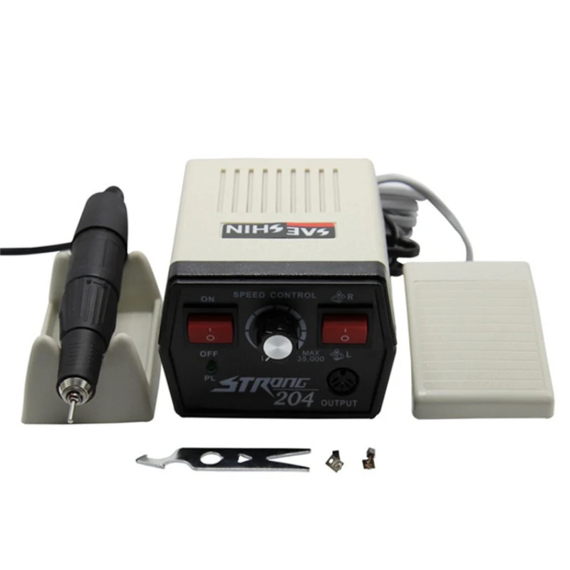 

65W 35,000RPM Strong 204 102L-2.35 Electric Nail Drills Machine Manicure Pedicure File Bits Nails sculpture polish Art Equipment