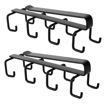 

2pcs Space Saving Modern Pot Draining Kitchen Accessories 8 Hooks Spatula Coffee Mug Cupboard Cookware Cup Holder Under Cabinet