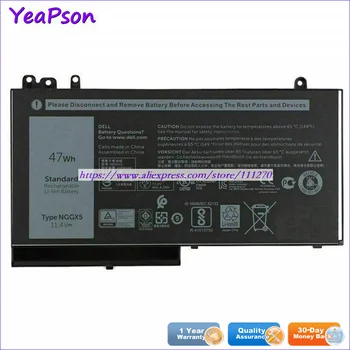 

Yeapson 11.4V 47Wh Genuine NGGX5 RDRH9 Laptop Battery For Dell Latitude 12 E5270 Notebook computer