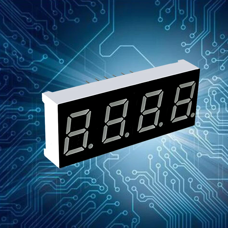 Custom 0.4-inch 4-bit 7-segment LED high quality nixie tube 7-segment indoor common cathode LED display nixie tube 0 36 inch 1 2 3 4 bit led display 7 segment common cathode anode 1 2 3 4 digit 0 36inch display tube red 7segment led display