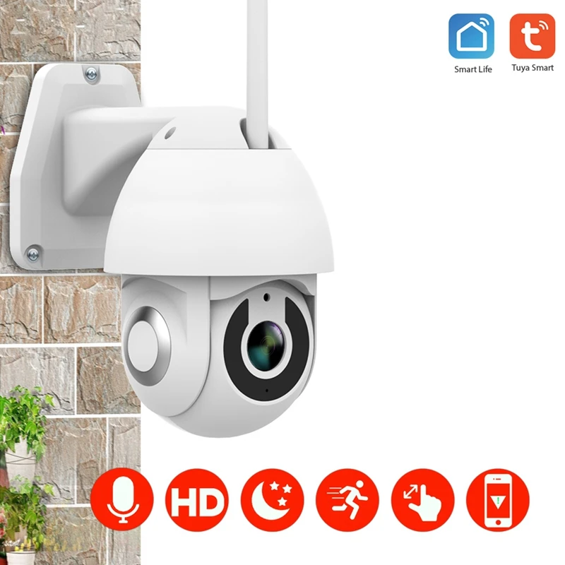 

Tuya Ball Machine Network Wireless Graffiti Camera Graffiti Smart Home Wifi Outdoor Ball Machine EU Plug