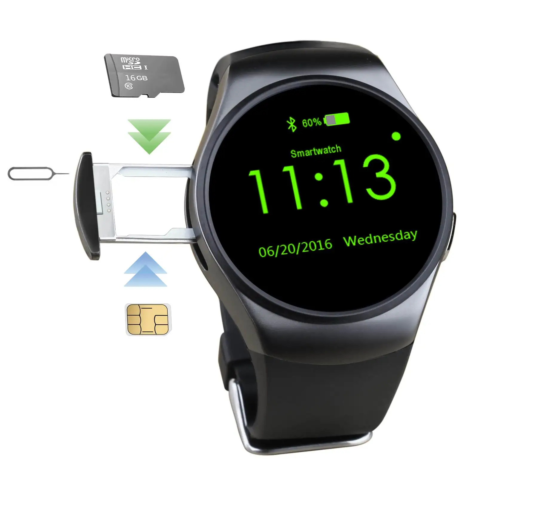 KW18 Bluetooth Смарт часы полный экран Поддержка SIM TF карты Smartwatch телефон сердечного ритма для Android IOS Телефон