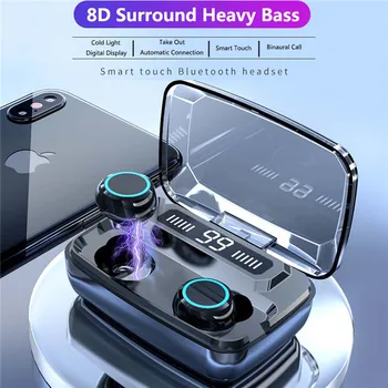 

Original M11 Wireless TWS Headphones LED Bluetooth V5.0 earphone HiFi IPX7 Waterproof earbuds Touch Control Sport Game Headset