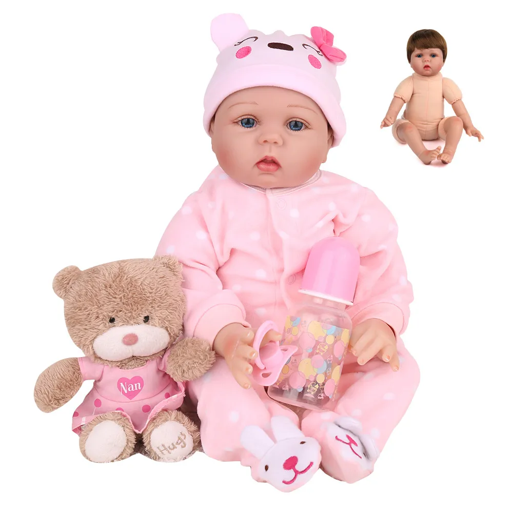 Силиконовые куклы Reborn, 22 дюйма, 55 см, Bebe Boneca, для малышей, реалистичные, для девочек, Menina, Playmate, детские игрушки на день рождения, Рождество