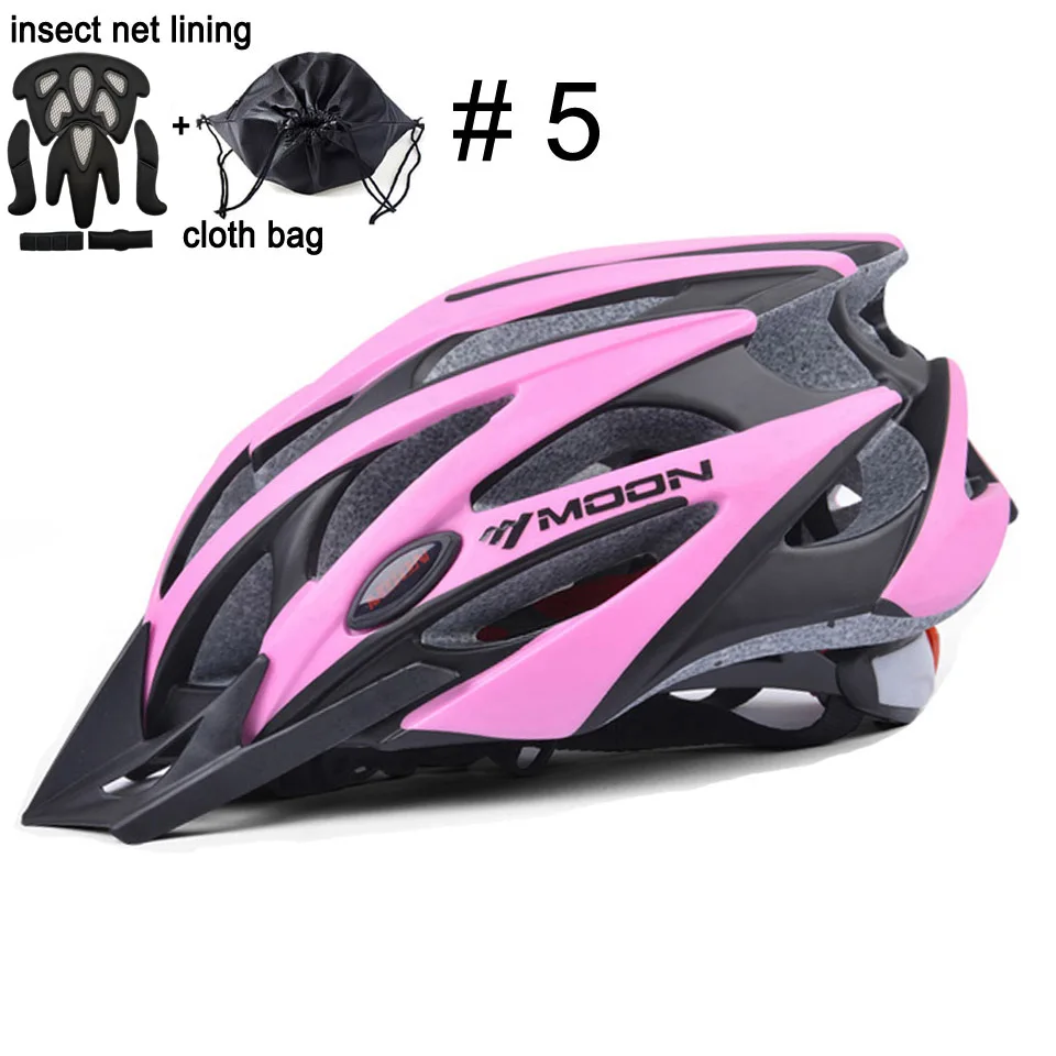 MOON велосипедный шлем In-mold велосипедный шлем ультралегкий цельный дорожный горный велосипедный шлем 52-64 см - Цвет: Upgrade Color 5
