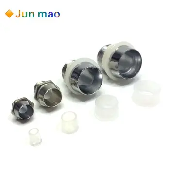 

10 p 3mm 5mm 8mm 10mm Chrome Metall LED Halter Lünette Clip Montieren Panel Display Halter für 3mm LEDs Licht-emittierende Diode