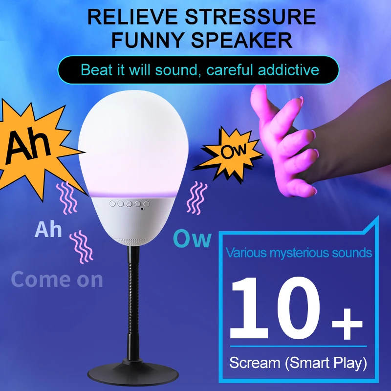 

New creation smart Bluetooth speakers colorful sleep lights hi-fi subwoofer hand flapping sound decompression support TF card