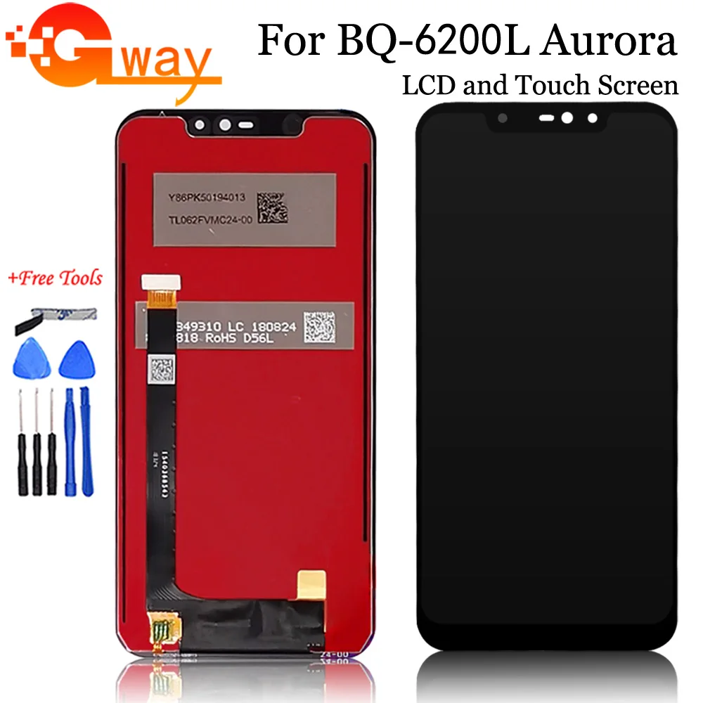 ЖК-дисплей 6 2 дюйма для BQ Mobile BQ-6200L Aurora BQ6200L 6200L кодирующий преобразователь