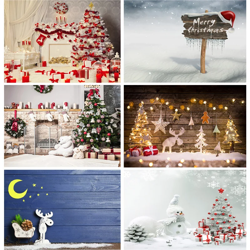 

ZHISUXI Vinyl Custom Christmas Theme Photography Background Children Portrait Backdrops For Photo Studio Props CXZM-42