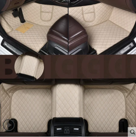 Пользовательские кожаные автомобильные коврики для Acura TL 2006 2007 2008 2009 2010 2011 2012-на заказ автомобильные коврики для ковров - Название цвета: Beige