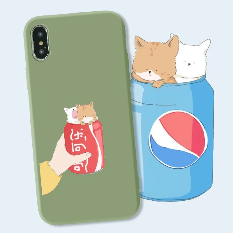 Милый мультяшный милый корги чехол для телефона iPhone X XR 6 6s plus милый защитный чехол для телефона iPhone Xs Max 7 8 plus