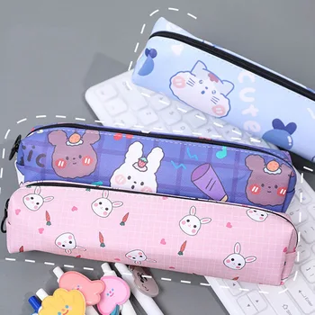 

Big Kawaii Pencil Case Cartoon Animal Pencil Box Large Bag Zipper Pencil Bag For Student Gift School Stationery Supplies