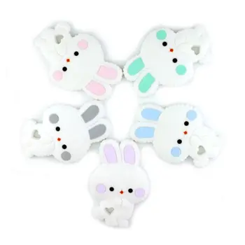 

Cartoon Animal Rabbit Silicone Teether Baby Chew Teeth Molar Toy Appease Infants Supplies