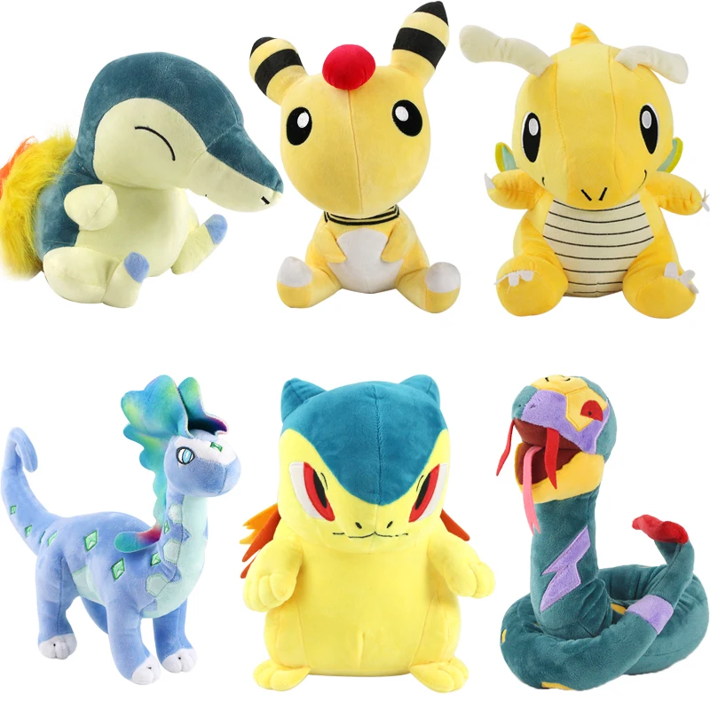 25 см-93 см все большие размеры плюшевая игрушка Стрекоза амфарос Cyndaquil Typhlosion Aurorus Seviper змея мягкая чучела животных куклы