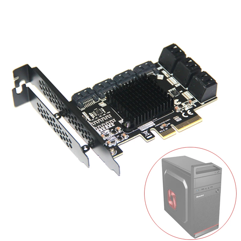 pcie sata cartão pci express sata controlador