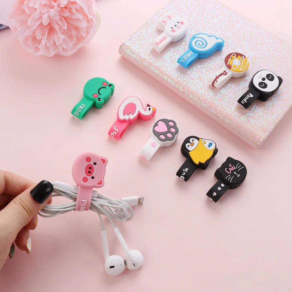 

10 style Cable Winder Cover Protective Case Magnetic Cartoon Cable Protector For iPhone USB Charging Cable Organizer Accessories