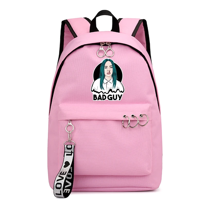 Рюкзак для путешествий Mochila Billie Eilish рюкзак женская сумка дизайн школьные сумки для девочек-подростков - Цвет: 1