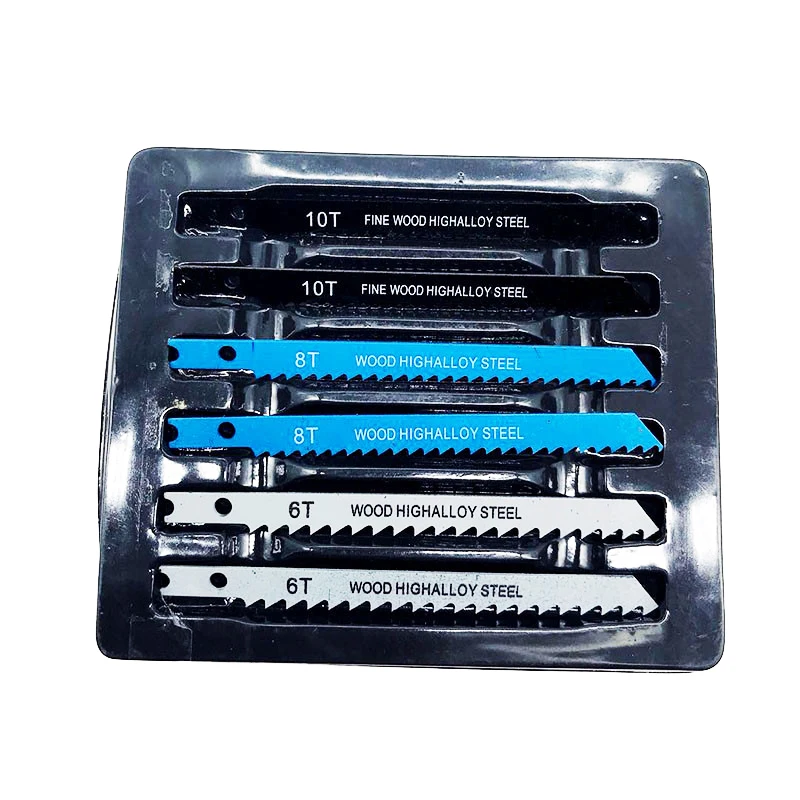 14pcs U-Shank Jig Saw Blade Set Assorted Metal Steel Jigsaw Blade Fitting For Plastic Wood Cutting Tools