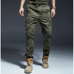 Новые Брюки карго мужские камуфляжные военные хлопковые брюки повседневные удобные брюки с карманами штаны