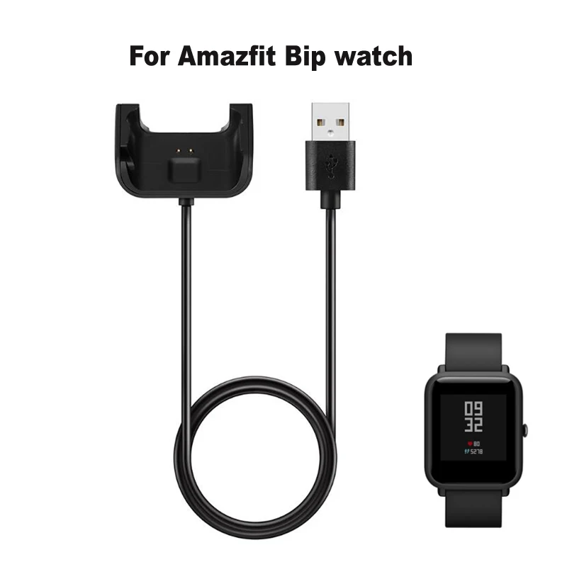 Charger cable 10 шт./упак. зарядный кабель для передачи данных для Xiaomi Huami Amazfit Bip Youth часы A1608 кабели для зарядного устройства USB для Amazfit Bip Lite аксессуары для часов - Цвет: Charger cable