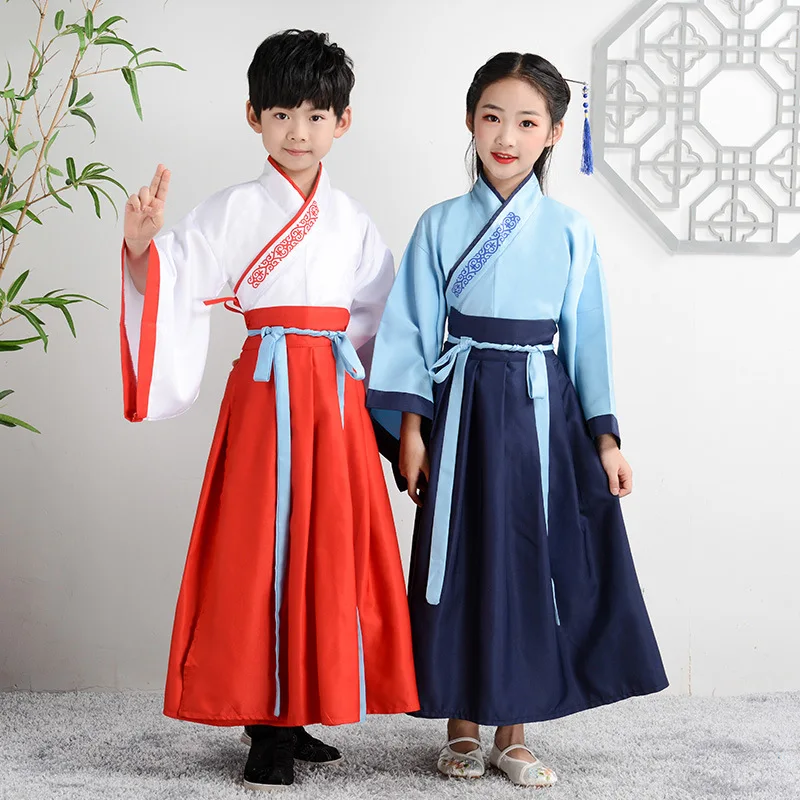 

Beginning Ceremony Chinese Clothing Boy Attendant at School Chinese Culture Service Children Chinese Service Filial Piety Chorus