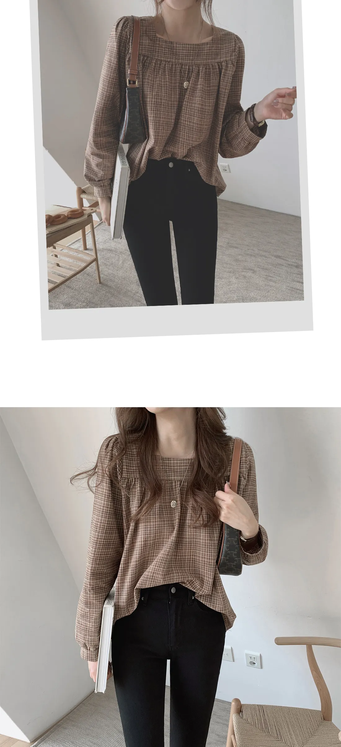 Plaid New Womens Blouses Summer Tops Femme Casual Women Shirt Long Sleeve Cotton Girls women Blouse New Blusas Solid Loose