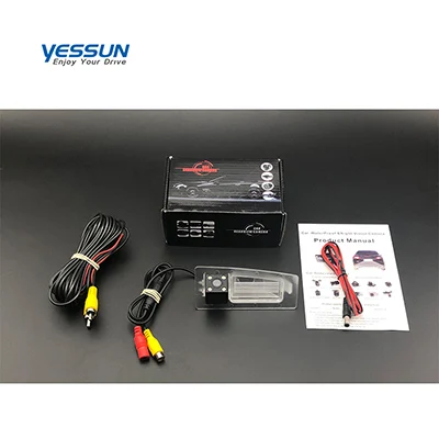Yessun HD CCD ночное видение автомобиля заднего вида резервная камера водонепроницаемая для Mazda 3 Axela BM 4D Sedan 2013~ Mazda 3 камера - Название цвета: RC8324 fullset