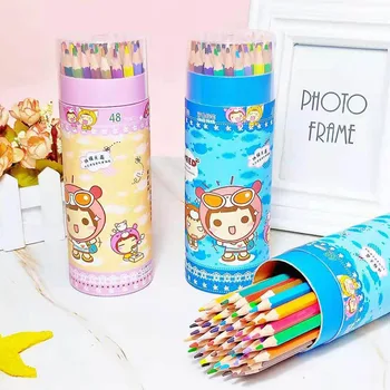 

12/18/24/36/48Color Small 2B Pencil Painting Pen Color Lead Pencil Writing Painting Office Stationery Pencils Gifts For Students
