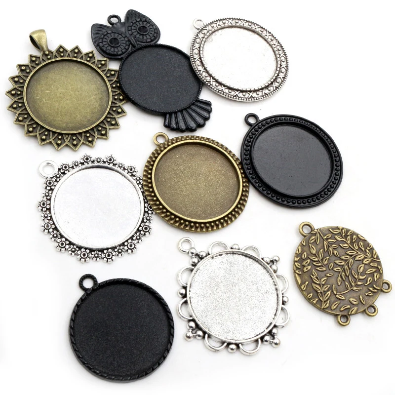 5 Unids lote 30mm Tama o Interior 4 Colores Plateados Estilo Cl sico 