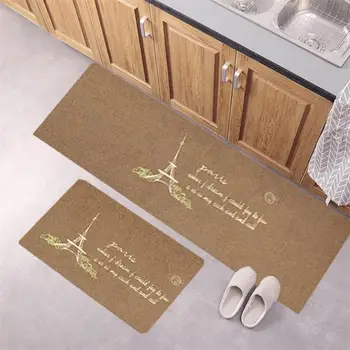 

VIERUODIS Kitchen Mat Anti-slip Bedroom Rugs Living Room Balcony Tower Printed Carpet Doormat Absorbent Doormat Room Floor Rugs
