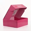 Shopify Eco Friendly Cosmetic Clothes Apparel Shipping E Flute Corrugated Cardboard Pink Mailer Boxes 1