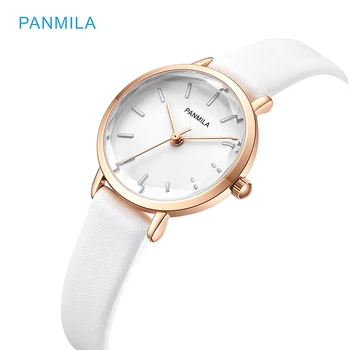 

Simple Classic White Leather Ladies Watches Female Small Dial Multi-section Dress Watch For Women Clock Reloj Mujer Montre Femme