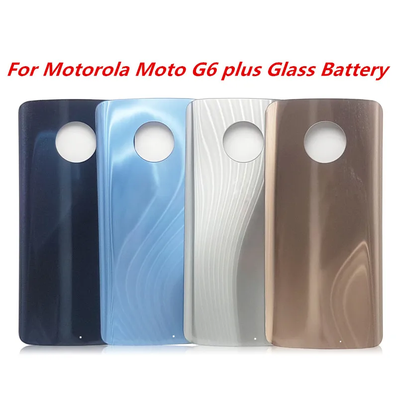 2 шт. для Motorola Moto G6 стекло батарейный отсек задняя крышка Запасные части Plus XT1926-7