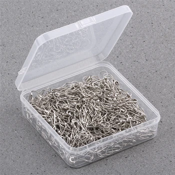 

1000 Pieces/Box Safety Pins Metal Safety Pins Black Silver Golden Grey Anti Copper Calabash Pin Bead Needle Pins DIY Accessories