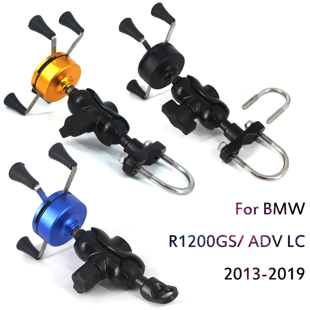 

For BMW R1200GS LC 2013-2019 Motorcycle Motor Bike Phone Holder Mounting Bracket 360°Rotation Adjustable For iPhone 11 Pro Max