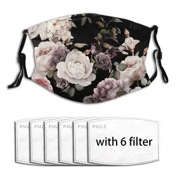 

Purple & Pink Dark Floral Outdoor Washable Air Pollution 2020 Summer Face Masks PM2.5 Filter Protector Dust Haze Male