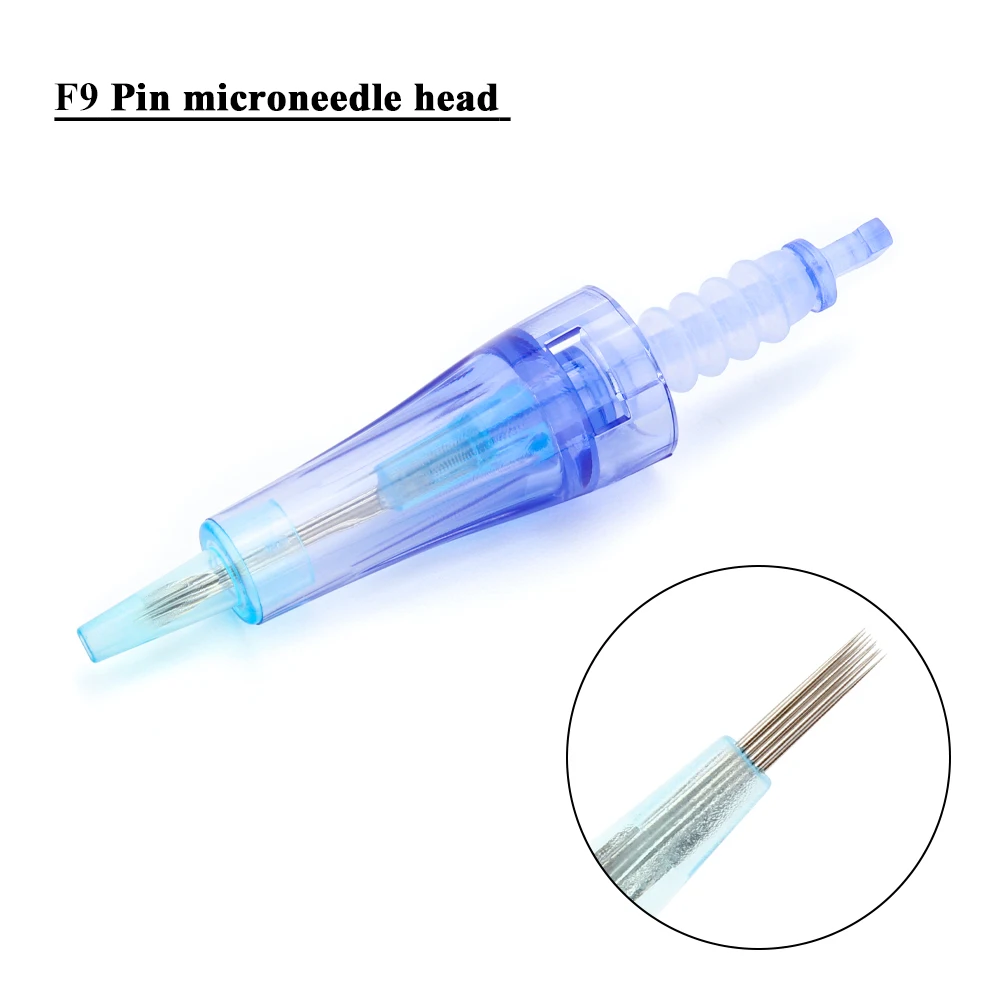 F9 Игольчатый картридж для Dr pen A1 Nano/9 pin/12 pin/36 pin/42 pin микро Сменные иглы головка Дерма ручка наконечник татуировки Замена - Габаритные размеры: F9