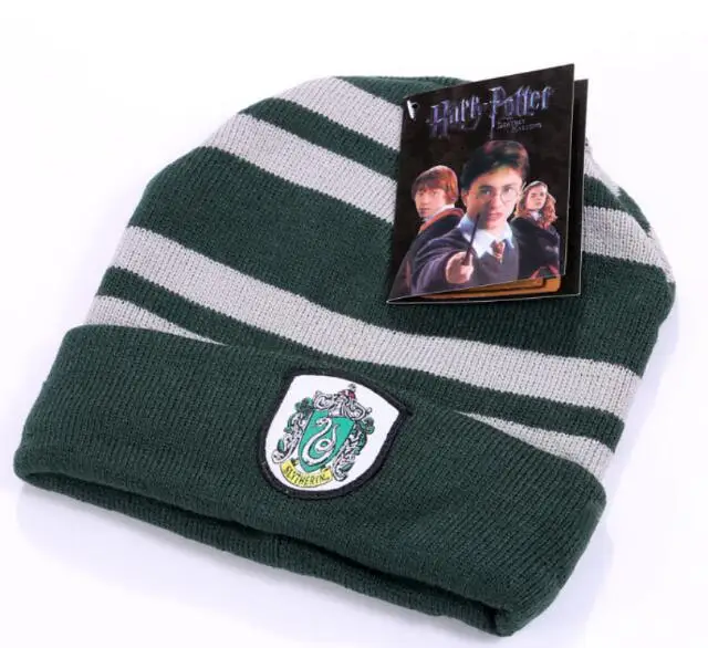 Шапка Harri Gryffindor/Слизерин/Hufflepuff/Ravenclaw, шляпа Гарри, карнавальные костюмы для детей, подарок на Хэллоуин SN118 - Цвет: Slytherin Hat