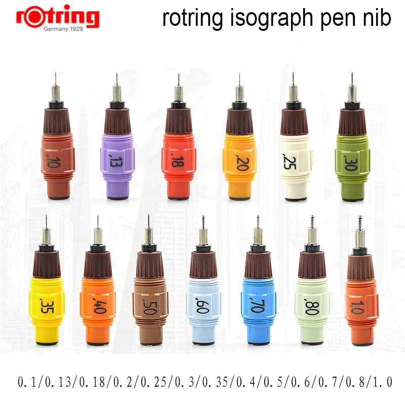 Rotring Isograph pen replacement nib 0.1mm-1.0mm 1piece