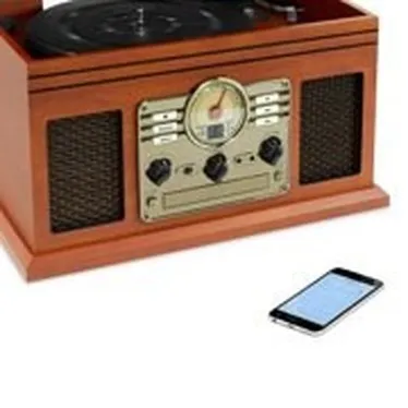 Victrola классической музыки Ctr-звук Системы проигрыватель 6-в-1 Bluetooth древесины